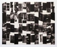 StellaPfeiffer, RELAXING REFLEXIONS - IN BETWEEN No1, 2022, Monotypie/Monotype, 52 x 7,9 cm x 21 cm, Gesamtgrösse/Totale Size: 103 cm x 84 cm, Foto:©StellaPfeiffer