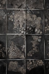 Stella Pfeiffer MAEANDER, Ausschnitt, Kohle auf Büttenpapier, 7,2 m x 2,6 m, 2021; Foto:Cécile Jund; ©Stella Pfeiffer