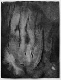 Stella Pfeiffer; Aus: WASCHUNGEN, 2021, Blatt 3, Seite 1, Tusche auf Löschpapier, 50 x 66 cm, Foto: Stella Pfeiffer; ©Stella Pfeiffer
