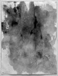 Stella Pfeiffer; Aus: WASCHUNGEN, 2021, Blatt 7, Seite 2, Tusche auf Löschpapier, 50 x 66 cm, Foto: Stella Pfeiffer; ©Stella Pfeiffer